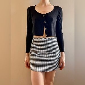 Black cropped ASOS cardigan